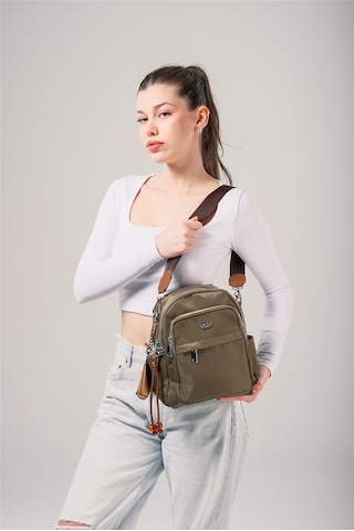 Ççs Kadın 18024 Sırt Ve Omuz Çantası Yeşil