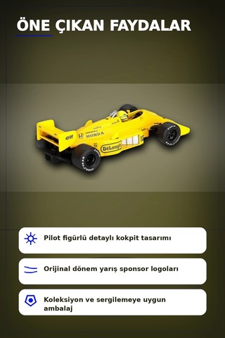 1987 Monaco Gp Birincisi Ayrton Senna Lotus 99t 12 1/64 Olcekte Model Araba Bx-313381