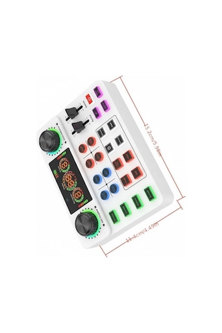 Blic Pro+ Ksa2 Beyaz Live Stream Sound Card Profesyonel Canlı Yayın Ses Kartı