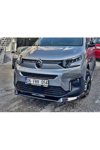 Yeni Berlingo Ön Lip - Plastik - Parlak Siyah