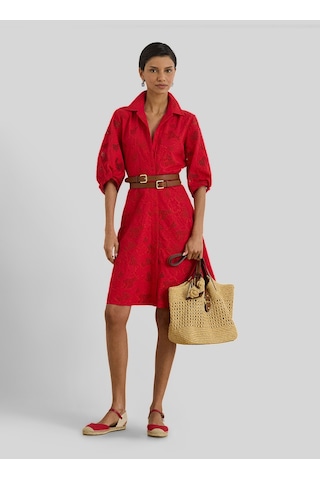 Lauren Ralph Lauren Kırmızı Kadın Elbise 200p13593