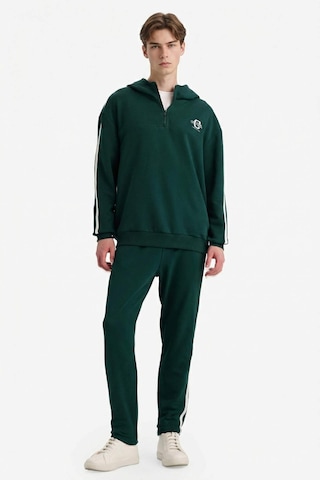 Defacto Boxy Fit Kapüşonlu Baskılı Sweatshirt F8659ax26spgn465 Yeşil-gn465