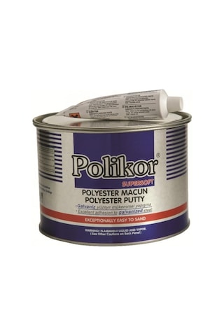 Polikor Polyester Çelik Macun 2700 Gr + Sertleştirici ( 6'lı koli )