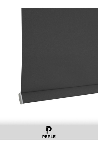 Br Perle Home Antrasit Rengi Düz Mekanize Stor Perde Yüksek Kalite Metropol Serisi Antrasit
