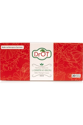 DrOT Kırmızı L-Carnitine ve Ginseng Ekstraktlı Karışık Bitki Çay