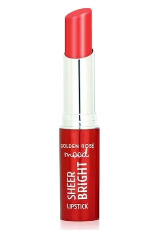Golden Rose Mood Sheer Bright Lipstick - 103 Coral Red 103 Coral Red