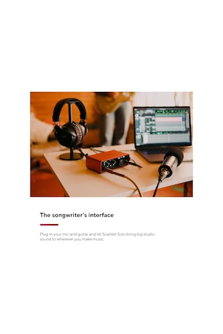 Focusrite Scarlett Solo Gen 4 Ses Kartı: Gitarist, Vokalist Veya