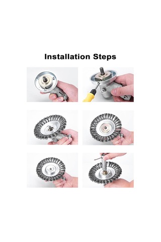 Xiyyadms Çelik Tel Bahçe Kesme Tezgahı Uç Parçası - 6 İnç Dış Çaplı Çalı Kesici Aksesuarı