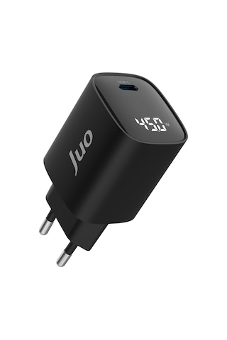 Juo 45W Gan Led Ekranlı Type-C PD Şarj Cihazı iPad & Android & Notebook Uyumlu Şarj Aleti