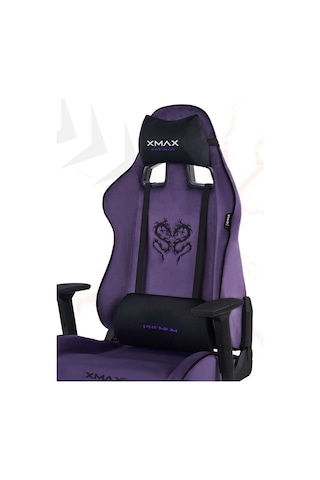Rio Plus Balerion Terletmez Kadife Kumaş Mor Gaming Oyuncu Koltuğu -1 Mor