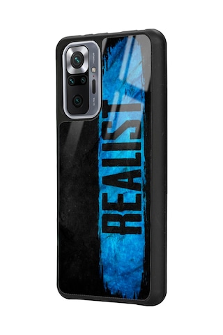 Xiaomi Redmi Note 10 Pro Realist Tasarımlı Glossy Telefon Kılıfı Siyah