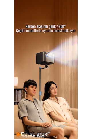 Gölge Stor Projeksiyon Cihazı Standı Ayaklı Projeksiyon Hayalet Model Ayarlanabilir Yükseklik Tripod