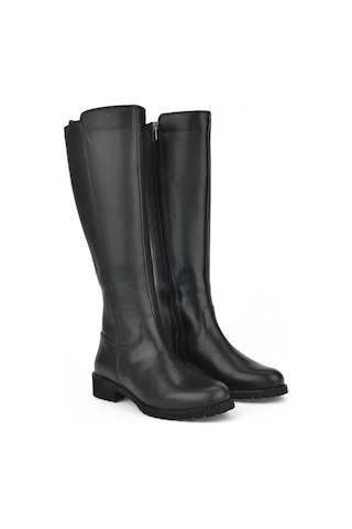 Ziya, Kadın Hakiki Deri Çizme 13319z8011 Siyah