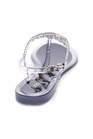 Menghi Kadın Swarovski Taş Siyah Sandalet 774 713 Byn Sndlt Y20 Nero Siyah