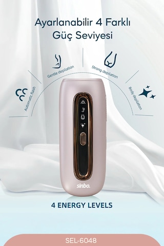 Sinbo Sel-6048 Ipl Lazer Epilasyon Cihazı Acısız Kalıcı Epilasyon - Purple