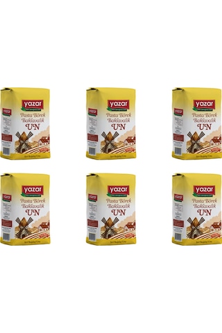 Yazar Pasta Börek Baklavalık Un 6 x 1 KG
