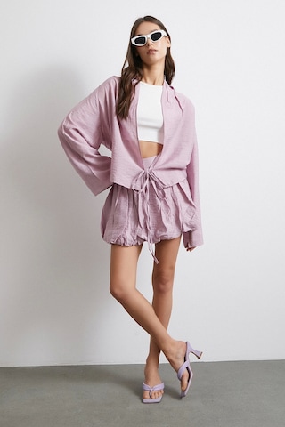 Astarlı Balon Etek Lila Lila