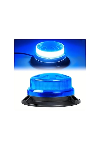 Motion003 24 Led Mini Yuvarlak Isik Bar Mavi 8 Modlar 12 24v Arac Fisi Gucu Forklift Catı Siny