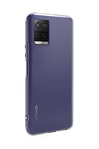 Vivo Uyumlu Y32 Kapak 1mm Süper Silikon Şeffaf Kılıf