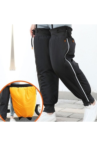 Didadodo Suntek Motosiklet Su Rüzgar Geçirmez Bacak Isıtıcı 60 Cm Bacak Isıtıcı Siyah