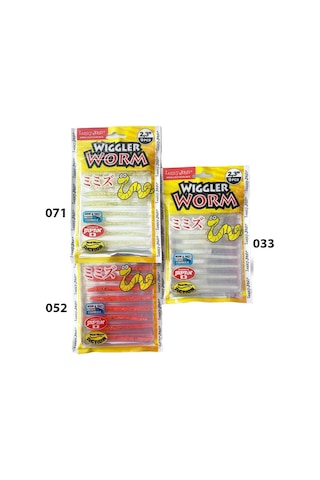 Lucky John Wiggler Worm 5.8cm 9 Adet