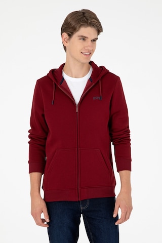 U.S. Polo Assn. Erkek Bordo Şardonlu Örme Hırka 50293146-VR014