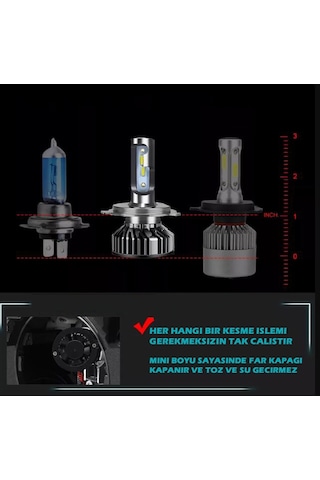 H3 CSP (CREE) LED XENON TAKIMI MİNİ ŞİMŞEK ETKİLİ
