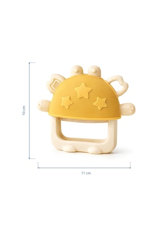 Babyjem Crabby Tutma Halkalı Silikon Diş Kaşıyıcı Sarı
