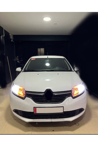 Renault Symbol Uyumlu Makyajsız Gündüz Farı Ampulü Turuncu Amber 1 Çift