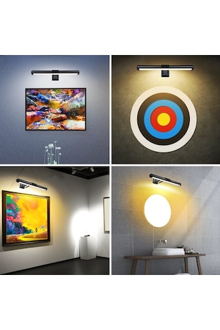 Besthome1 Duvara Sıkışabilir Mıknatıslı Led Işık, Dokunmatik Uzaktan Kumandalı 3 Renk 2600k-6000k Ayarlı Sürekli Parlaklık 4500 Beyaz