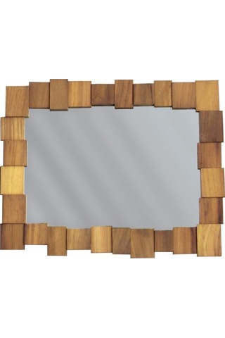 Akis 10 Duvar Aynası Ahşap