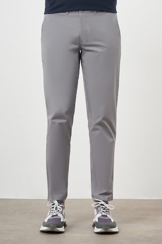 Morven Erkek Gri Yazlık Pamuk Yan Cep Dynamic Fit Chino Pantolon Gri