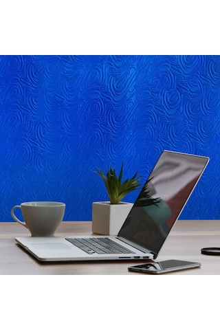 Tink 3d Kendinden Yapışkanlı Akustik Keçe Panel Dalgalı Desenli 52x98 Cm 2 Adet 1 M² Mavi