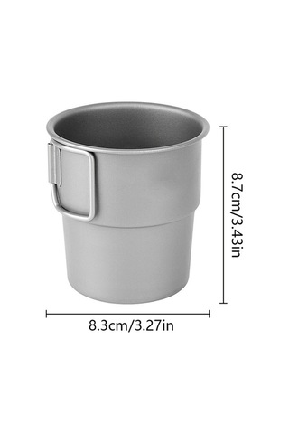 Tongxida Saf Titan Camping Bardakı - Hafif, Dayanıklı, Soğuk Suyu Tutacak Dış Mekan Kupa 300ml Çok Renkli Çok Renkli