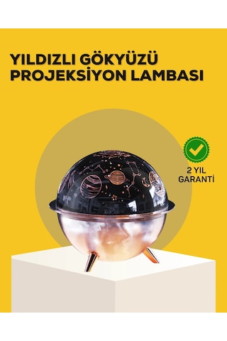Ceylan Adam Yıldızlı Gökyüzü Efektli Uzay Temalı Nemlendirici Lamba