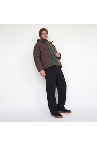 Jack & Jones Erkek Ayarlanabilir Bagcikli Kapüsonlu Puffer Ceket - Galaxy - 12303930 Java