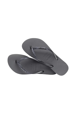 Havaianas Slim Glitter Iı Greygraphite Gümüş Kadın Terlik Gri