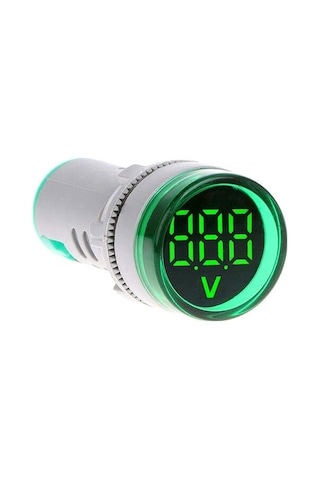 Momentum 22mm Voltmetre Sinyal Lambası 12-500VAC Yeşil MB3-EV536