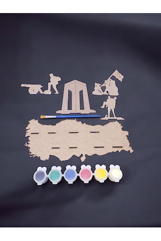 Türk Kahramanları Çanakkale Şehitleri Anma Büyük Boy Ahşap Hobi B