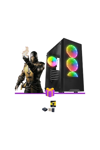 Ramtech Hope X20 i5-9400F 16 GB 1 TB HDD+512 GB M2 SSD 4 GB RX550 Dos Masaüstü Oyuncu Bilgisayarı