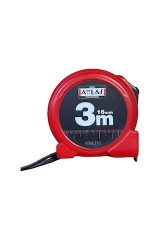 Attlas Asm316 Şerit Metre 3mx16 Mm 0-99 M