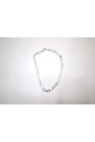 Omar Silver Erkek Figaro Gümüş Bileklik 4,4 Mm