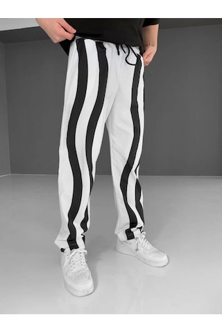 Paraşüt Kumaş Eşofman - Beyaz Beyaz