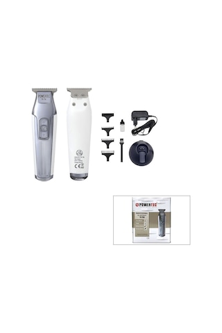 Powertec Tr-758 Saç Sakal Ense Çizim Traş Makine T Bıçak Hız Ayarı Şarj Gösterge Hızlı Fiş Şarj