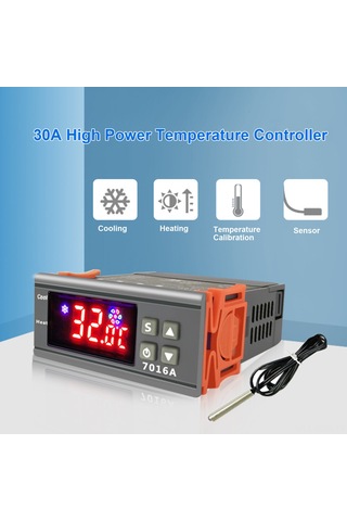 Suofeng Zfx-7016a 30a Dijital Termostat İle Hassas Sıcaklık Kontrolü, Buzdolabı Ve Kuluçka İçin Yüksek Performans