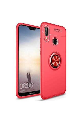 Huawei P Smart 2019 Kilif Yüzüklü Magnetli Ravel Case 389753603