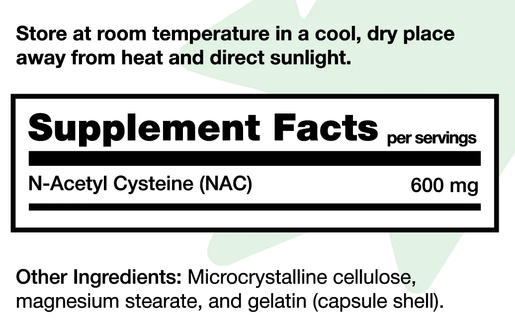 N.a.c N-acetyl Cysteıne 500mg 60 Kapsül Sade
