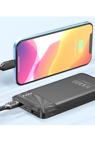 Earldom PB63 10.000 mAh 2 Adet 10W USB Çıkışlı Powerbank - Siyah