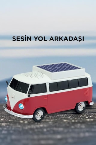 Torima D70 5 W Güçlü Ses Vosvos Tasarımlı Solar Şarjlı Bluetooth Hoparlör