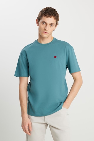 Wrangler Relaxed Fit Small Logo T-shirt Hydro Yeşil-kırmızı